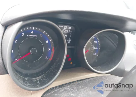 2013 Hyundai Elantra Gls из США, поврежденный, VIN KMHDH4AE2DU556929